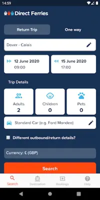 Direct Ferries android App screenshot 4